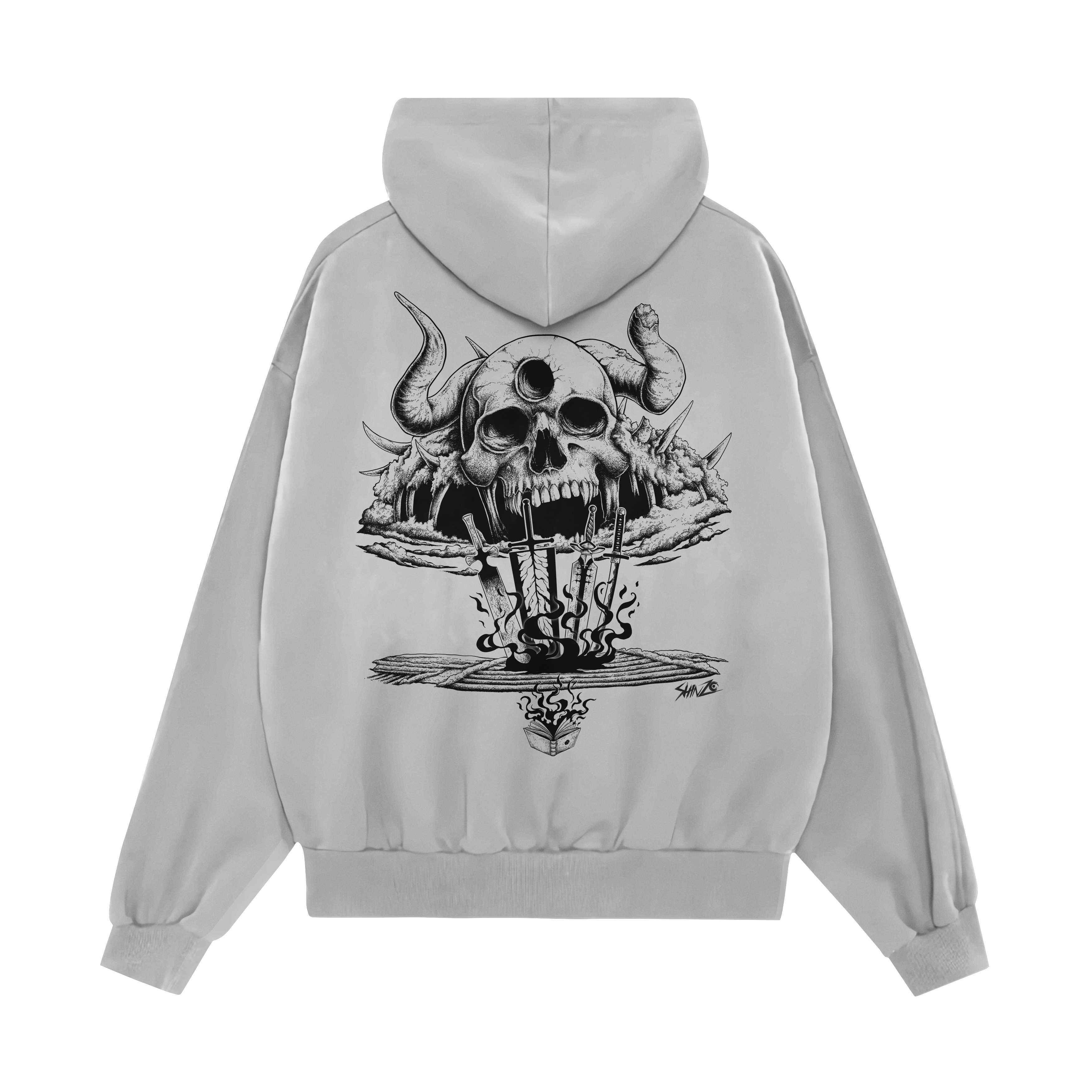 SKULL ISLAND X SWORDS - OVERSIZED HOODIE