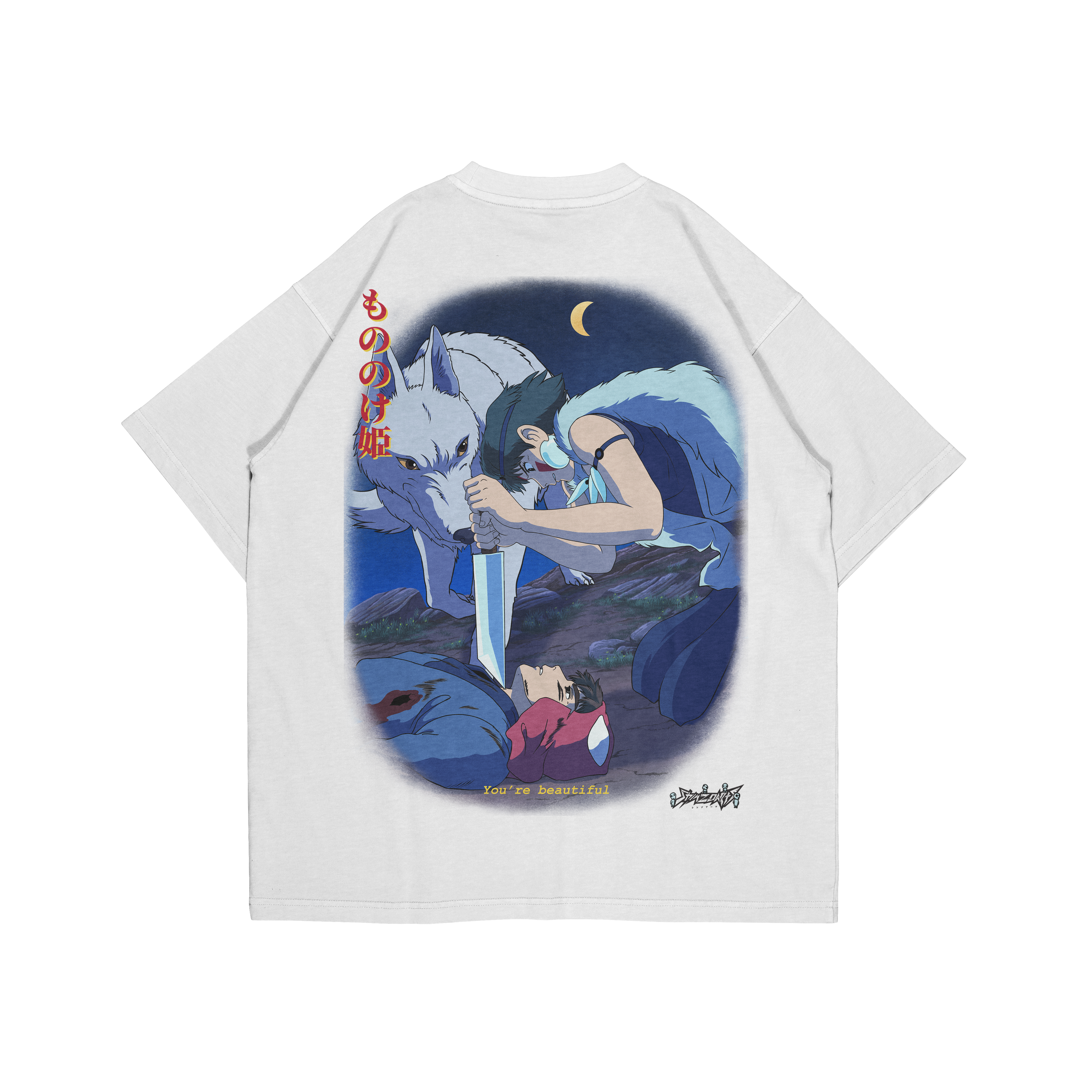 PRINCESS MONONOKE X YOU ARE BEAUTIFUL - OVERSIZED SHIRT