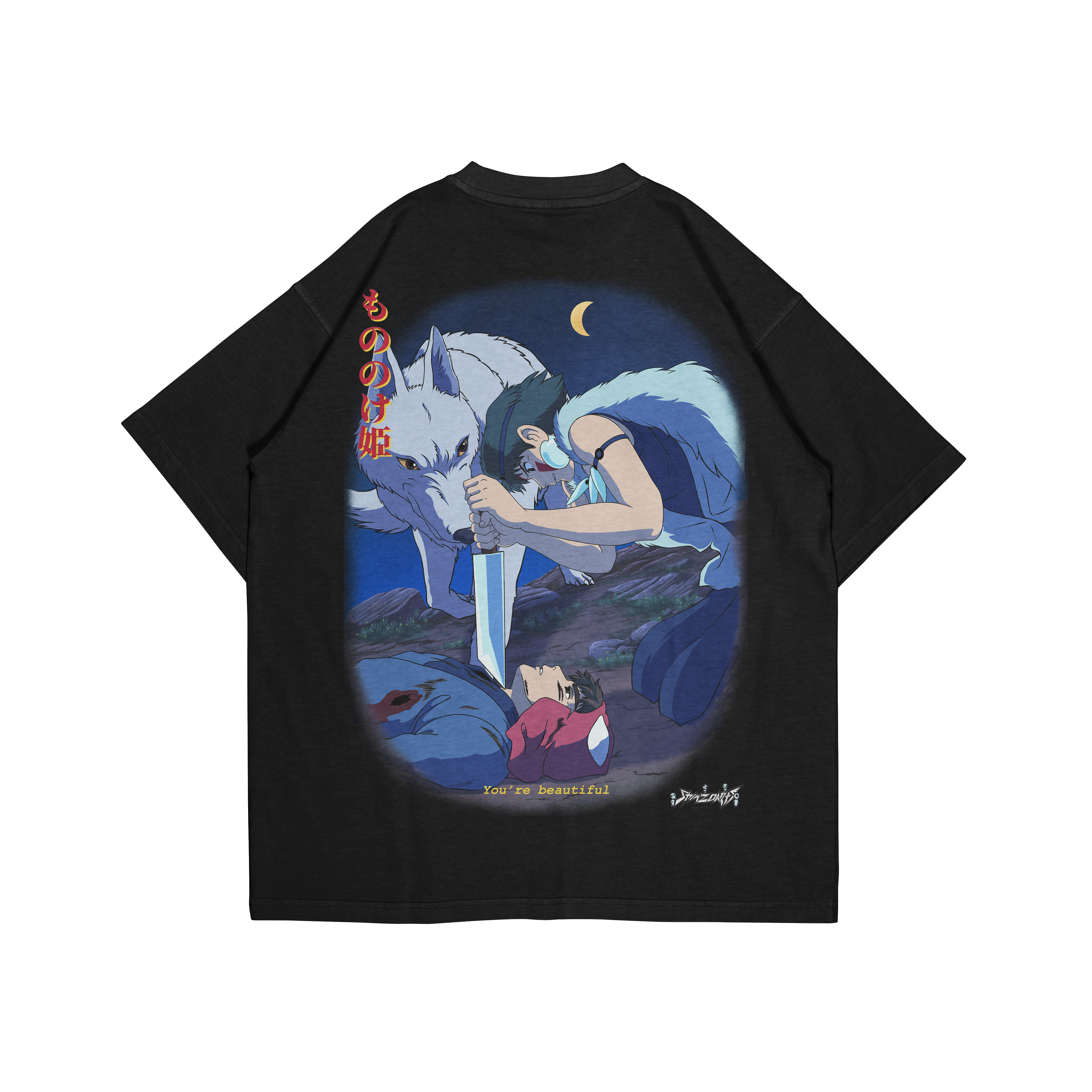 PRINCESS MONONOKE X YOU ARE BEAUTIFUL - OVERSIZED SHIRT