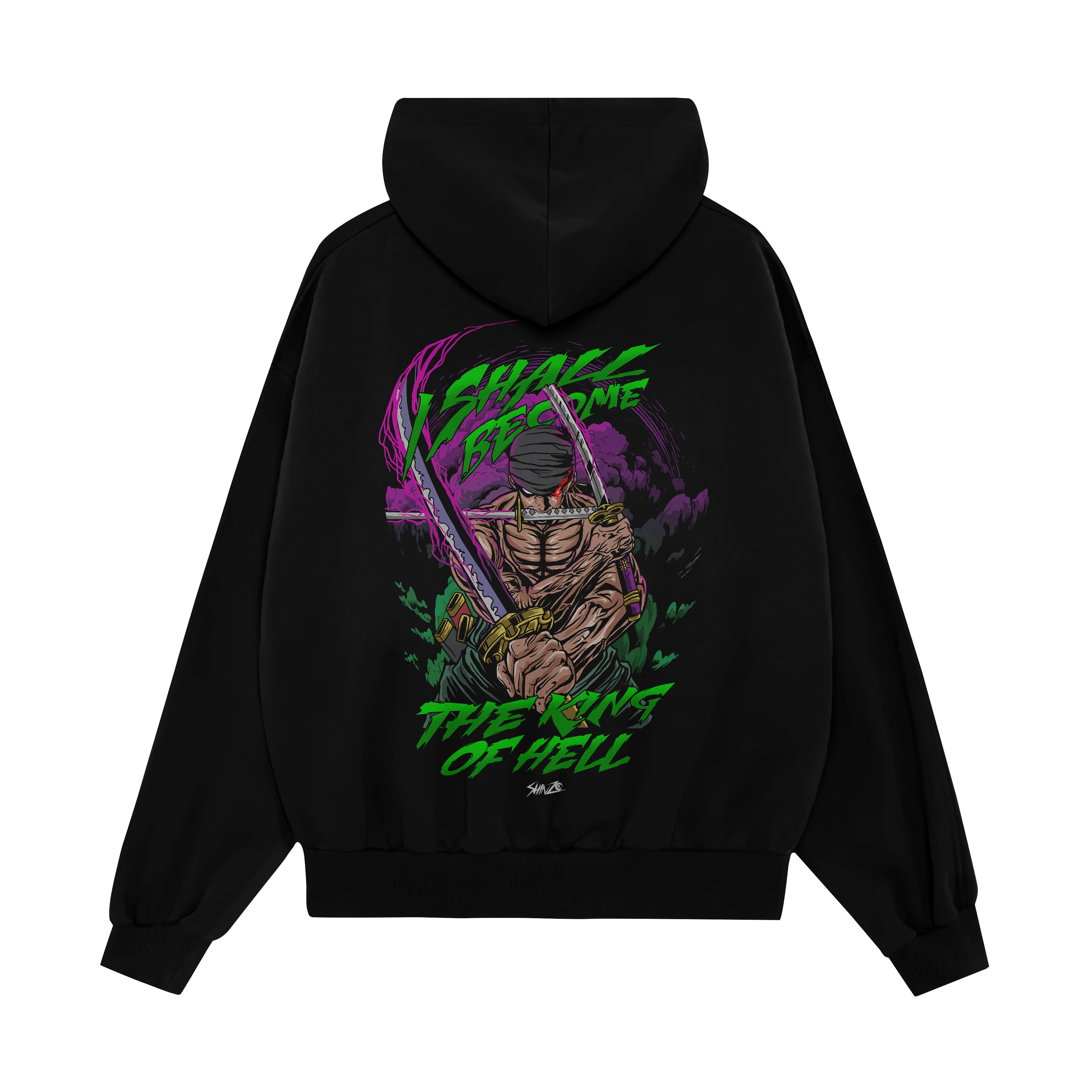 ZORO X KING OF HELL - OVERSIZED HOODIE