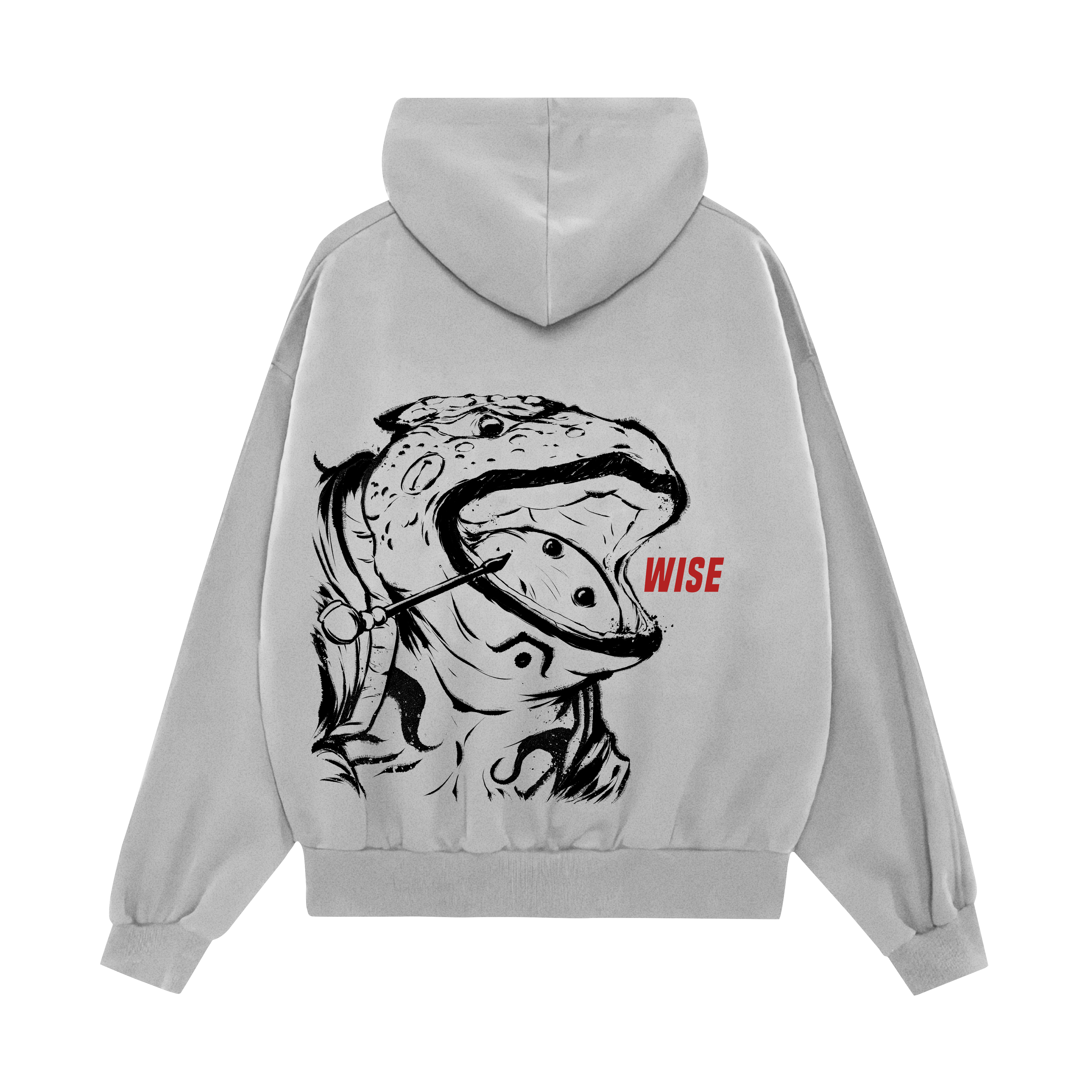 WISE - WHITE OVERSIZED HOODIE